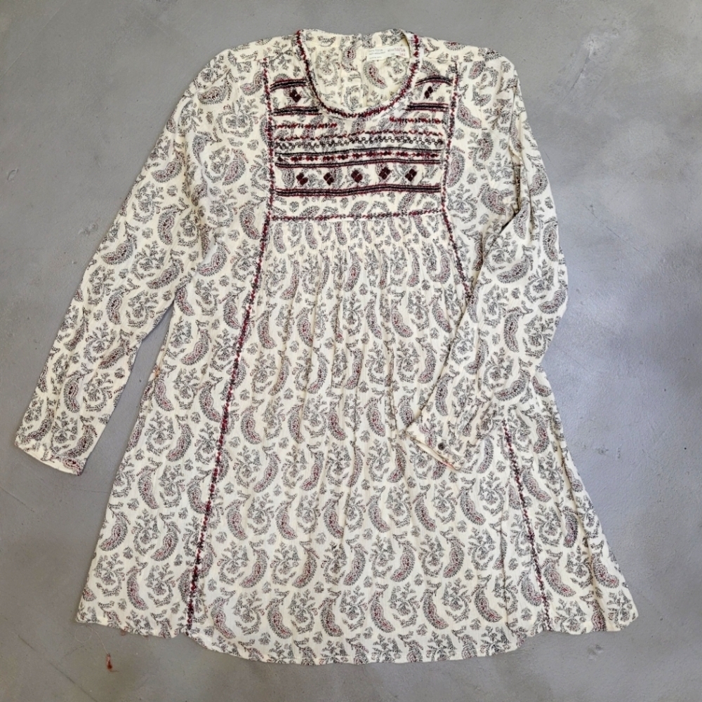 [NWOT] ZARA kids Embroidery Paisley Tunic Top Girl Size 13/14